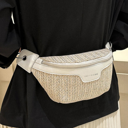 Raffia Crossbody Heuptas – Zomers, Trendy & Comfortabel
