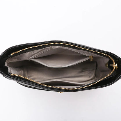 Dames Schoudertas met Brede Strap – Stijlvolle Crossbody Tas met Ruime Vakken