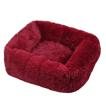 Donut Hondenmand & Kattenmand – Zachte Fluffy Huisdiermand in Meerdere Kleuren