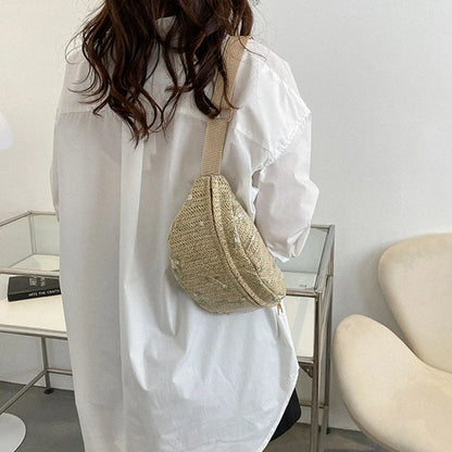Rieten Heuptas – Zomerse & Trendy Crossbody Tas