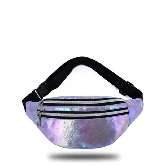 Holografische Crossbody Heuptas – Festival, Trendy & Comfortabel