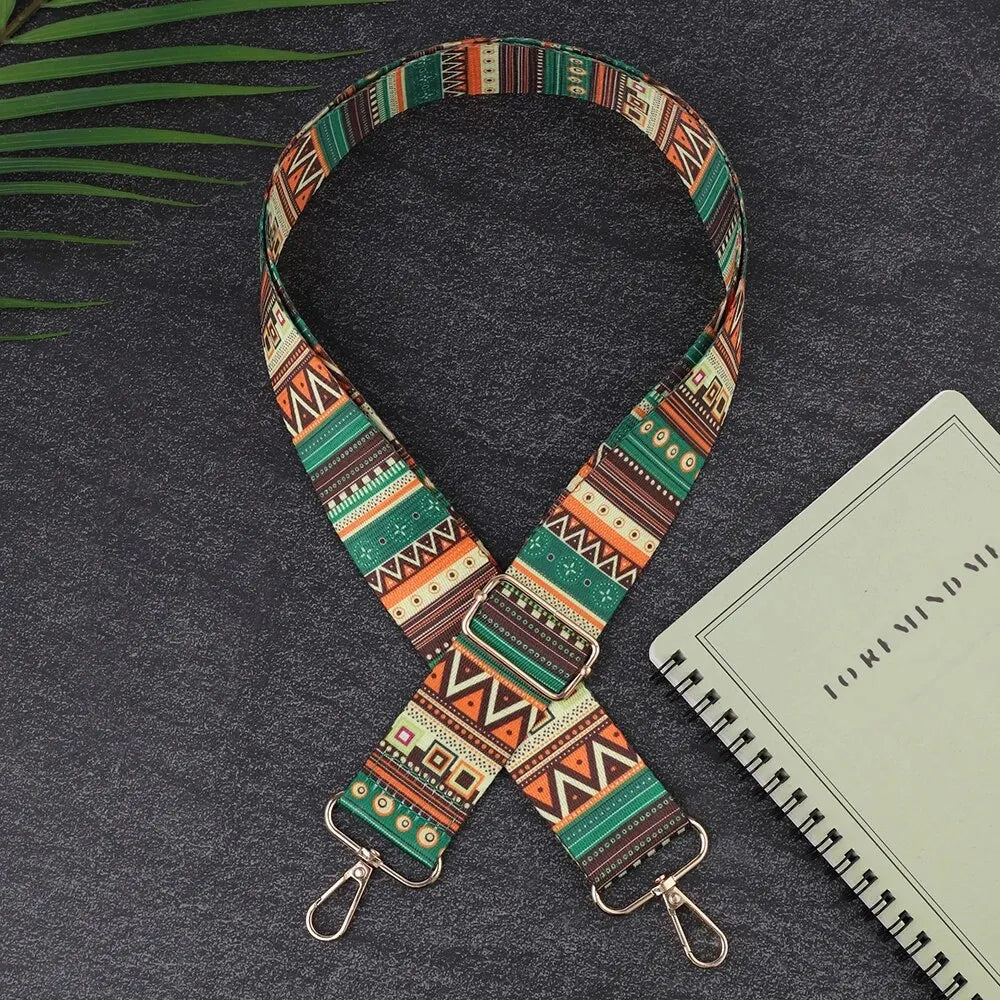 Verstelbare Tasriem met Kleurrijk Design – Comfortabel & Duurzaam