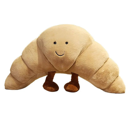 Lachende Croissant Knuffel – Zachte Pluche Knuffel Kussen
