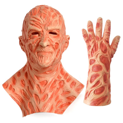 Freddy Krueger Masker – Realistisch Horror Masker met Handaccessoires