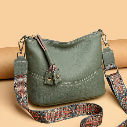 Schoudertas & Crossbody Bag – Zwart | Dames Handtas met Brede Band