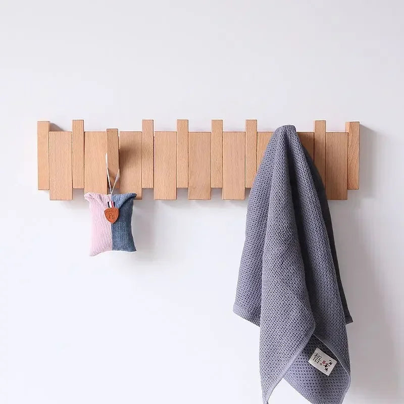 Porte-manteau mural en noyer noir, crochet à vêtements en bois massif, porte d'entrée, porte-manteau, décoration de maison, meubles Ds, livraison directe