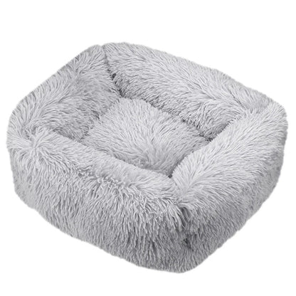 Donut Hondenmand & Kattenmand – Zachte Fluffy Huisdiermand in Meerdere Kleuren