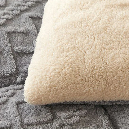 Ultra Zachte Winterdeken – Dikke Fleece & Sherpa Plaid voor Bed en Bank