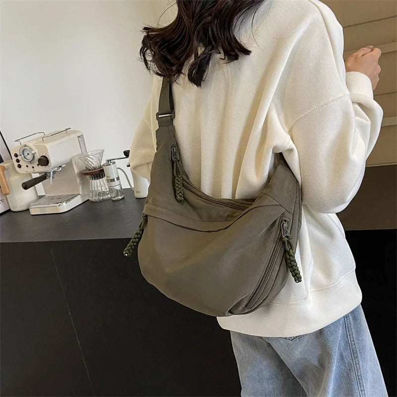 Beige Hobo Crossbody Tas – Ruim, Stijlvol & Comfortabel