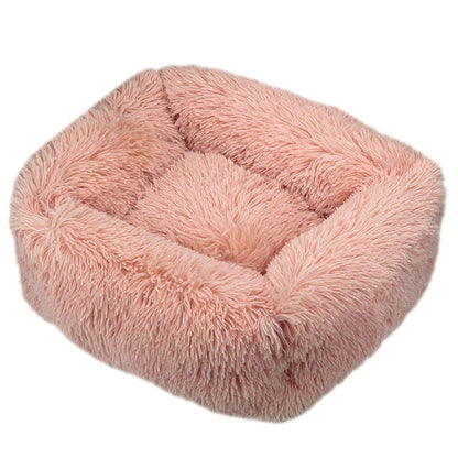 Donut Hondenmand & Kattenmand – Zachte Fluffy Huisdiermand in Meerdere Kleuren