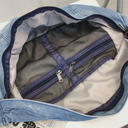 Denim Heuptas – Stoere Crossbody Tas van Spijkerstof met Ruim Vak