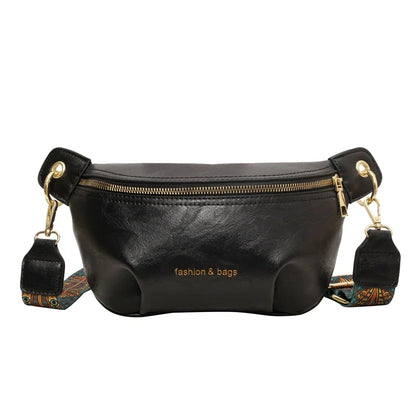 Leren Crossbody Heuptas – Luxe Schoudertas met Brede Band