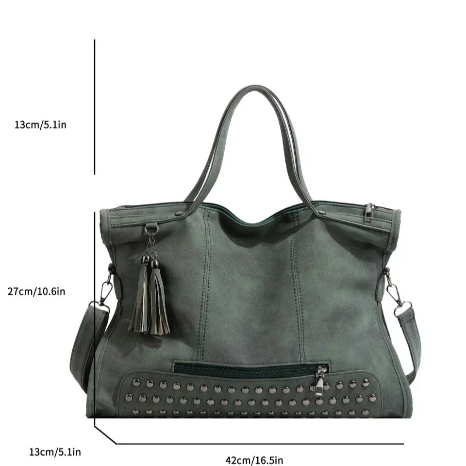 Dames Handtas Shopper – Grote Schoudertas van Hoogwaardig Kunstleer
