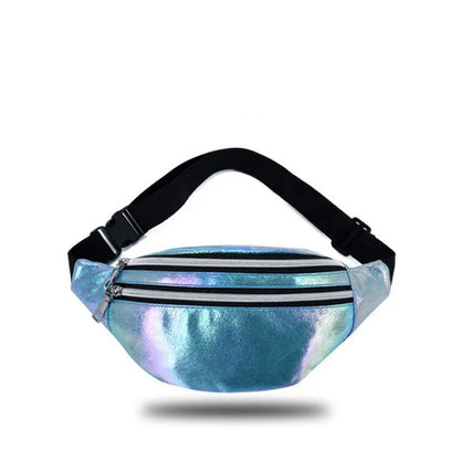 Holografische Crossbody Heuptas – Festival, Trendy & Comfortabel