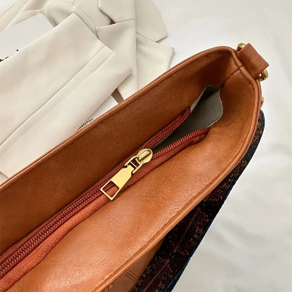 Stijlvolle Bruine Handtas met Brede Schouderband – Ruim & Elegant