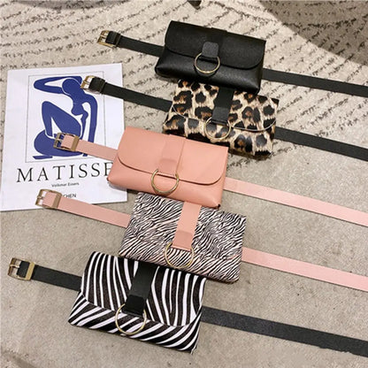 Trendy Heuptasje met Dier Print – Stijlvol & Compact – Verstelbare Riem
