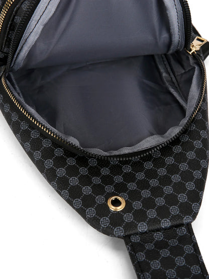 Luxe Ruitpatroon Crossbody Heuptas – Stijlvol & Praktisch