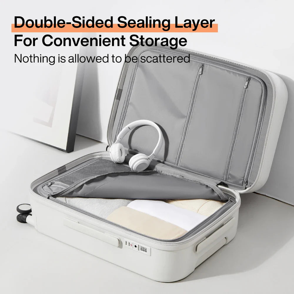 Handbagage Koffer met USB-poort & Tablet Houder – 20/24 Inch – Waterdicht & TSA-slot – Lichtgewicht