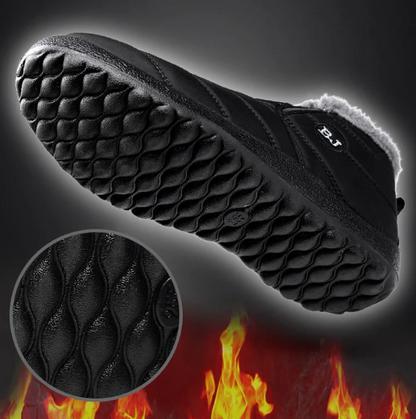 Warme Waterdichte Winterlaarzen – Antislip Sneeuwschoenen met Bontvoering