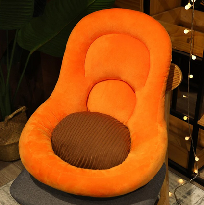 Pluche Stoelkussen met Dierendesign – Ergonomisch Zitkussen met Rugsteun – Verschillende Kleuren