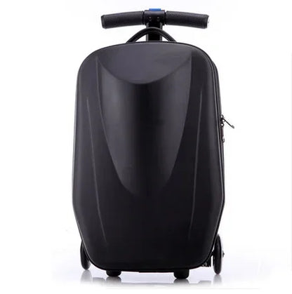 Reiskoffer met Step – Handbagage Trolley Koffer met Ingebouwd Scooter Systeem