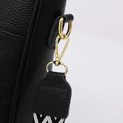Dames Schoudertas met Brede Strap – Stijlvolle Crossbody Tas met Ruime Vakken