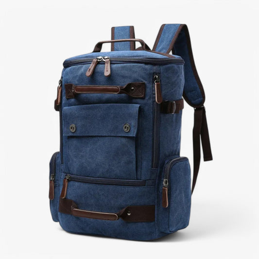 Vintage Canvas Rugzak – Stevige Heren & Dames Backpack met Laptopvak