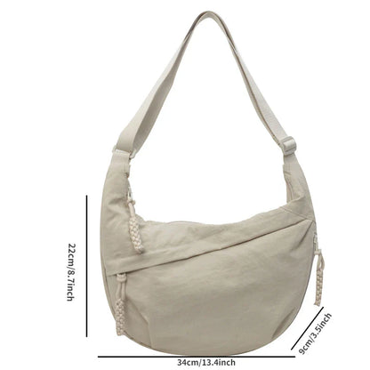 Beige Hobo Crossbody Tas – Ruim, Stijlvol & Comfortabel