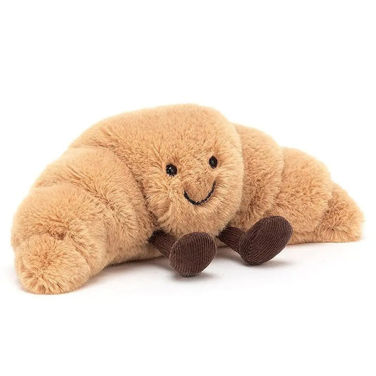 Lachende Croissant Knuffel – Zachte Pluche Knuffel Kussen