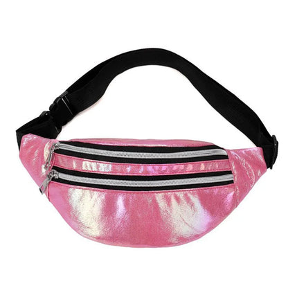 Holografische Crossbody Heuptas – Festival, Trendy & Comfortabel