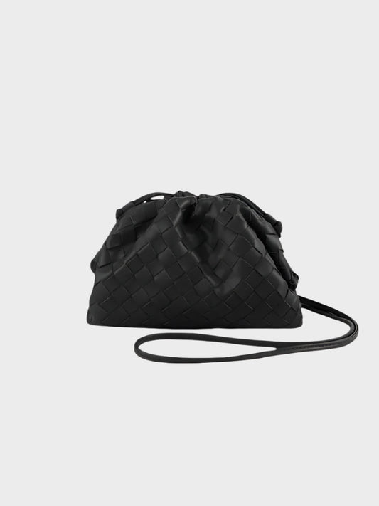 Amelia | Mini Gevlochten Vegan Leren Schoudertas voor Dames – Compact & Stijlvol