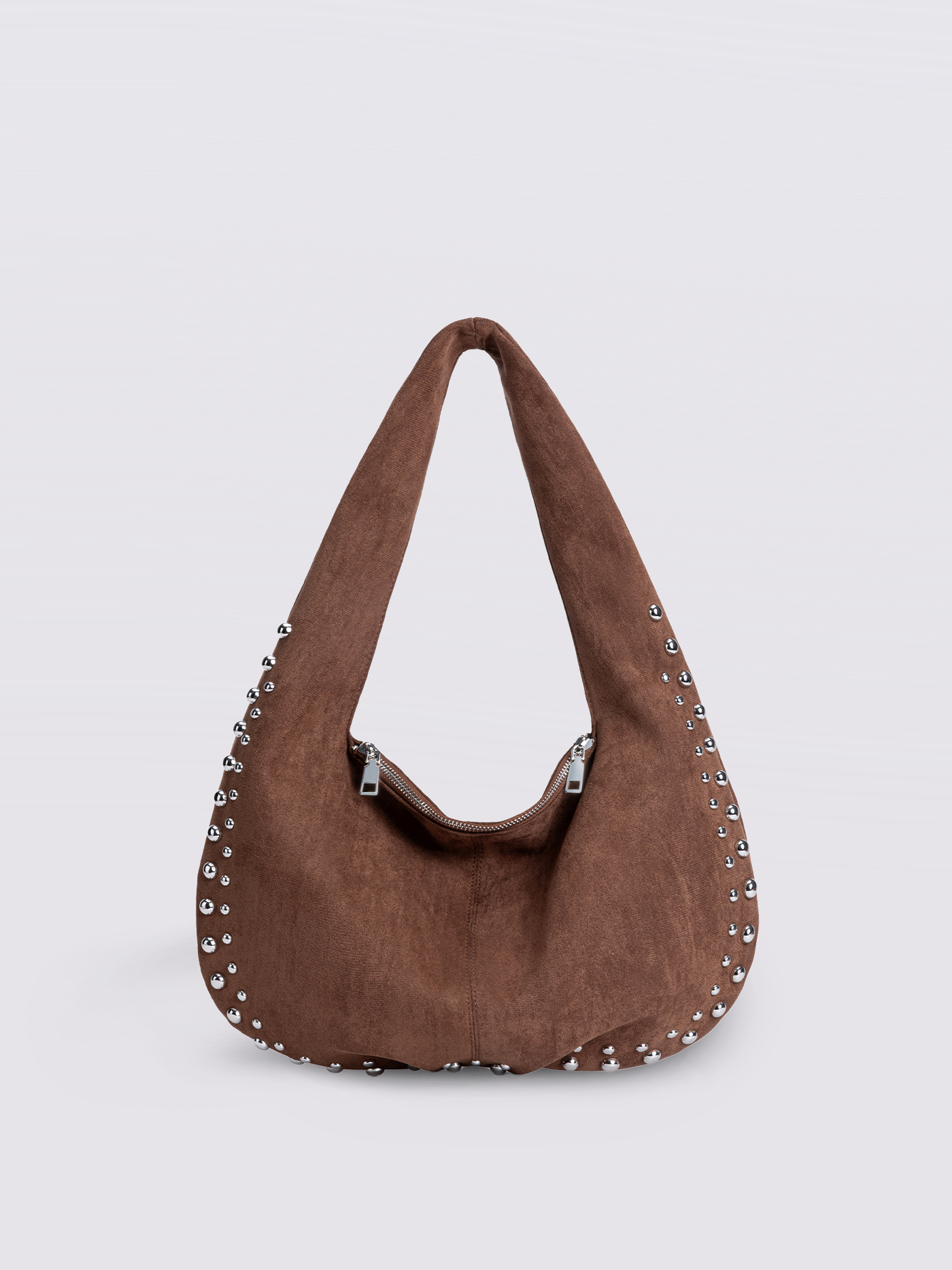 Liorra Vegan Leren Schoudertas Zwart met Studs – Stoer & Stijlvol