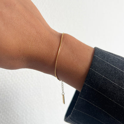 Minimalistische Dunne Armband Goud – Elegant Dames Sieraad