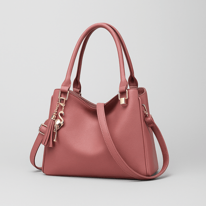 Trendy Zwarte Dames Handtas –  Verstelbare Schouderriem