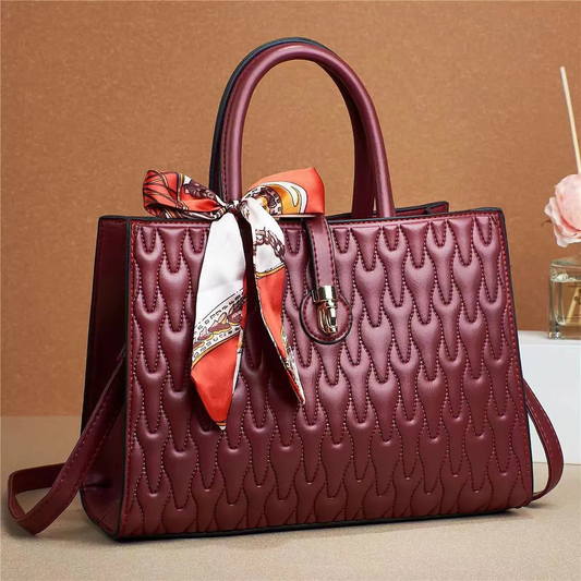 Elegante Handtas met Sjaal – Luxe Dames Tas in Diverse Kleuren