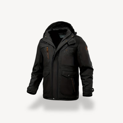 Heren Winterjas met Capuchon – Warme Parka Jas met Bontvoering