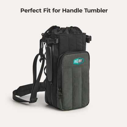 Roze Waterfles Draagtas – Verstelbare Crossbody voor Sport, Reizen & Outdoor