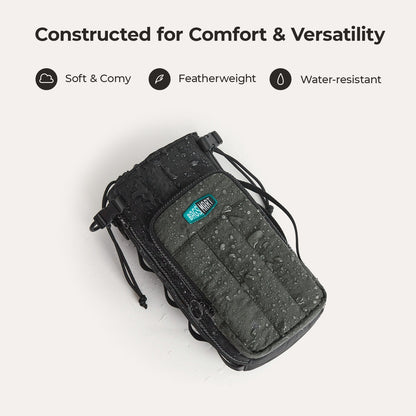 Roze Waterfles Draagtas – Verstelbare Crossbody voor Sport, Reizen & Outdoor