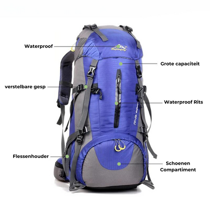 Waterdichte Outdoor Rugzak – 50L Avonturen Backpack