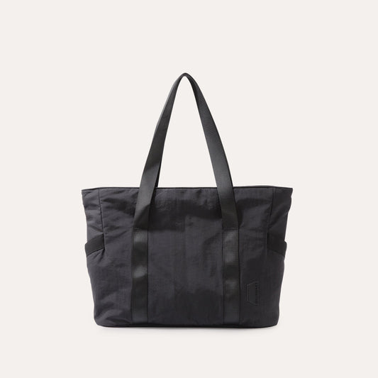 Zwarte Draagtas met Yogamat-Houder – Waterafstotend & Laptopvak – Ideaal voor Sport, Werk of Strand