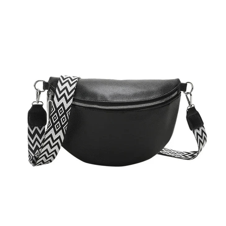 Trendy Crossbody Tas met Brede Schouderband – Stijlvol & Comfortabel