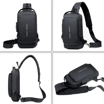 Anti-Diefstal Crossbody Tas – Waterdicht, USB-Oplaadpoort & Moderne Look