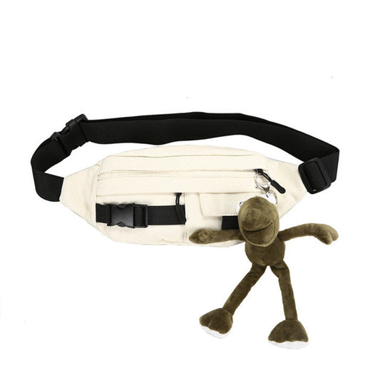 Trendy Crossbody Heuptas met Sleutelhanger – Ruime Schoudertas
