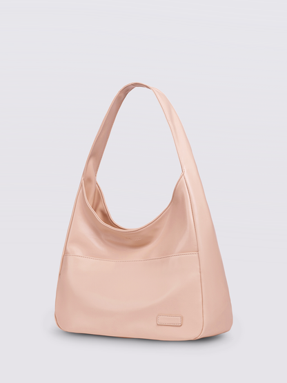 Minimalistische Hobo Schoudertas – Vegan Leer