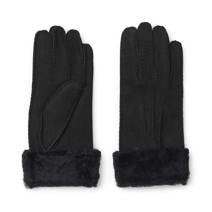 Dames Leren Handschoenen met Schapenvacht & Warme Bontafwerking