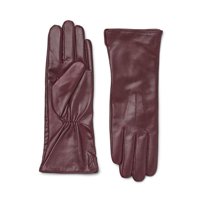 Dames Leren Handschoenen – Lange Skinnhandschoenen met Wolmix Voering