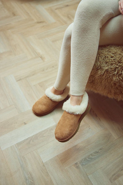Schapenvacht Pantoffels – Warme Dames & Heren Huisschoenen met Stevige Zool