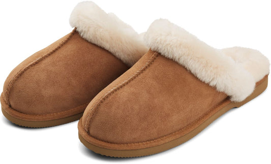 Warme Schapenvacht Pantoffels – Comfortabele Unisex Huisschoenen met Antislip Zool