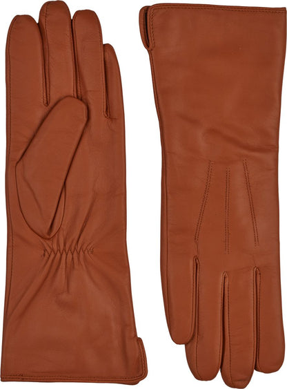 Dames Leren Handschoenen – Lange Skinnhandschoenen met Wolmix Voering
