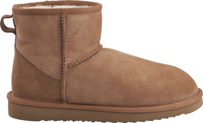 Dames Mini Boots – Warme Suède Laarzen met Echt Schapenvacht